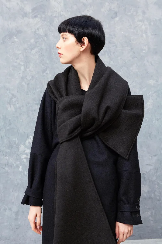 Fashion Innovation GAÉLIQUE black - mid-length wool coat