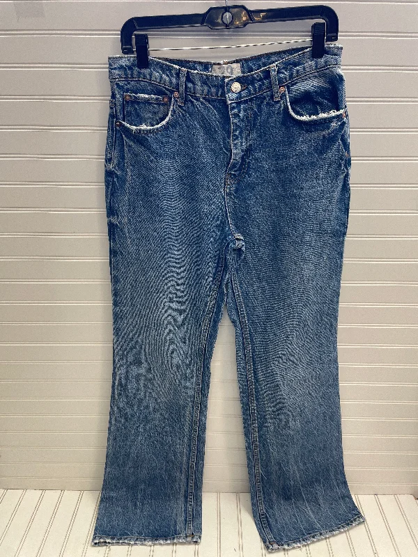 Exclusive Customization Jeans Flared By We The Free In Blue Denim, Size: 8