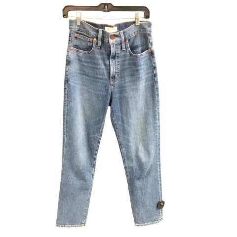 Retro Prints Jeans Straight By Madewell In Blue Denim, Size: 4