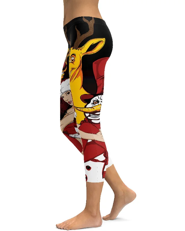 Relaxed Style Nasty Snowman Capris