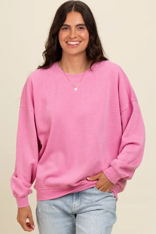 Advanced Customization Pink Heather Crewneck Sweatshirt