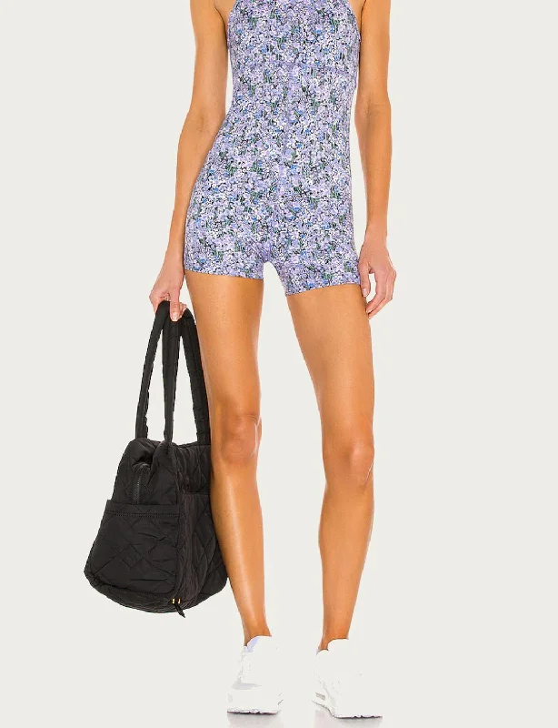 Comfortable Dresses Jordan Onesie In Ditsy Lilac